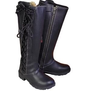 Milwaukee Leather Tall Knee High Motorcycle Riding Boots Womens Size 6 NEW